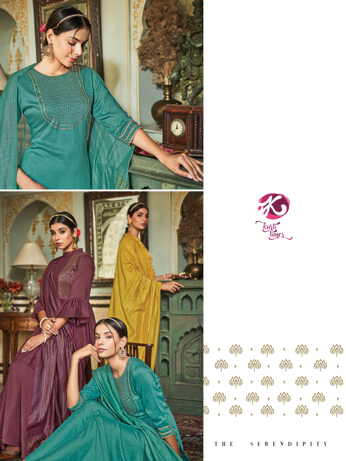 NAKKASHI Heavy Wedding Wear Fancy Designer Chinnon Silk Readymade Suit Collection